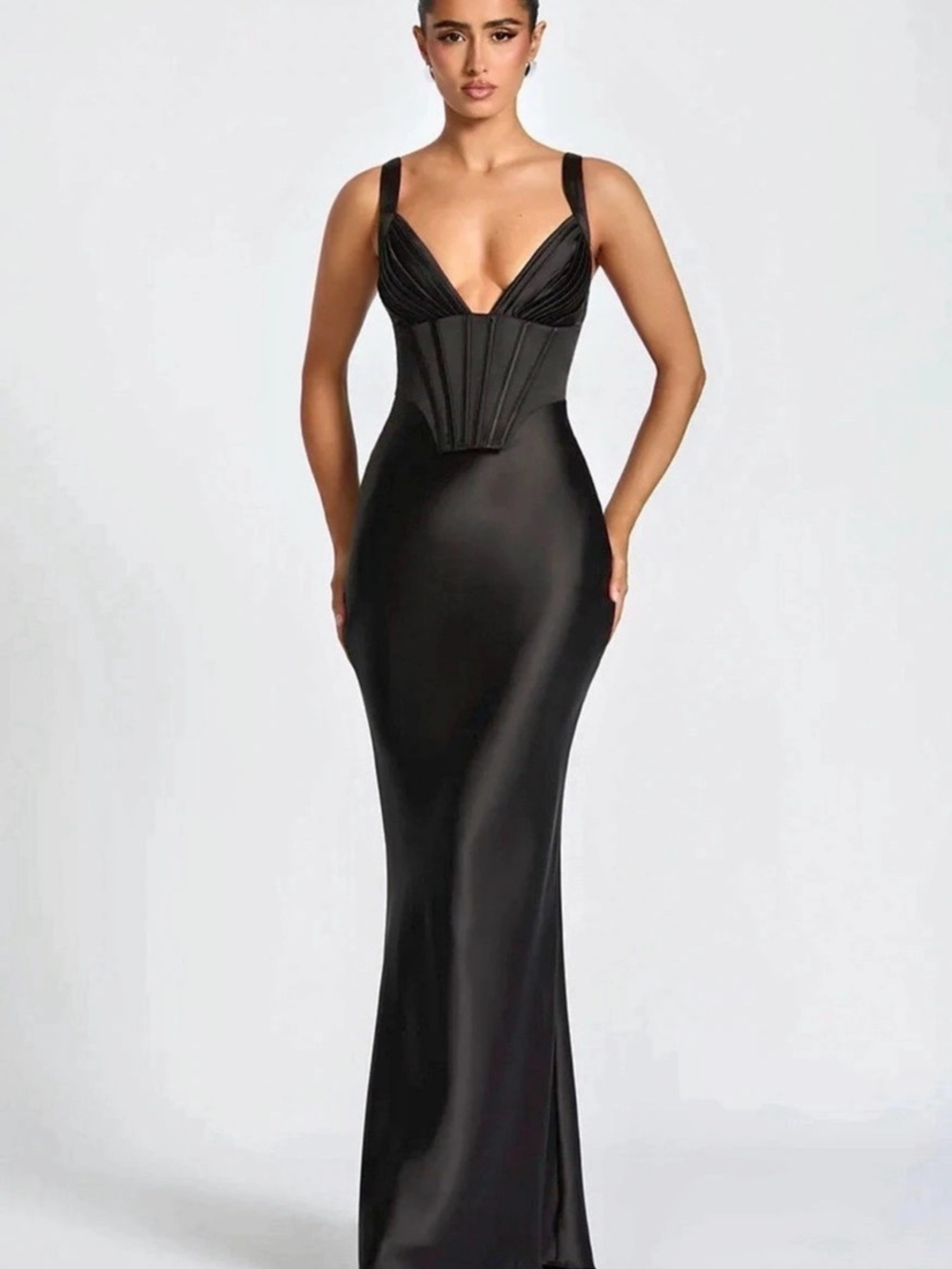 Babyboo Shae Maxi Dress- Black
